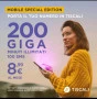 TISCALI 200GB in 4G a 8,99€ al mese!
